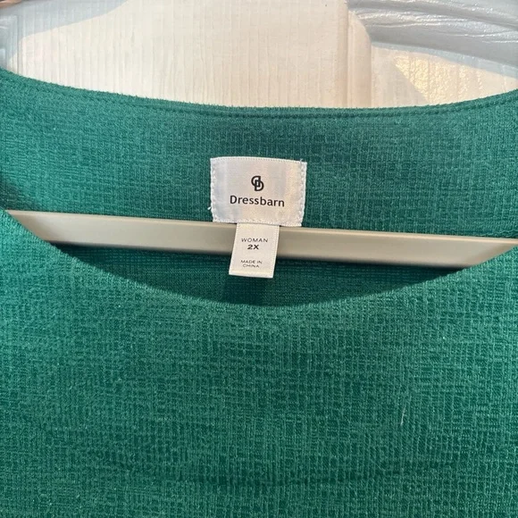 dressbarn Teal Blouse with Shoulder Buttons - Picture 3 of 6